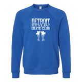 Detroit Stylin' Skate Club - Bella + Canvas Unisex Cotton/Polyester Fleece Raglan Crewneck Sweatshirt Printed