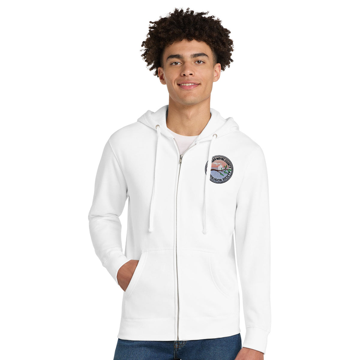 WWCGS - Logo Stitched Unisex District VIT Fleece Zip Hoodie