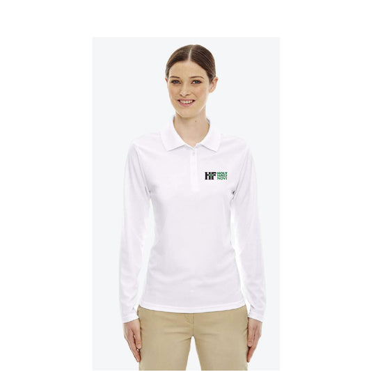 Holy Family Novi Embroidered Ladies Long Sleeve Polo