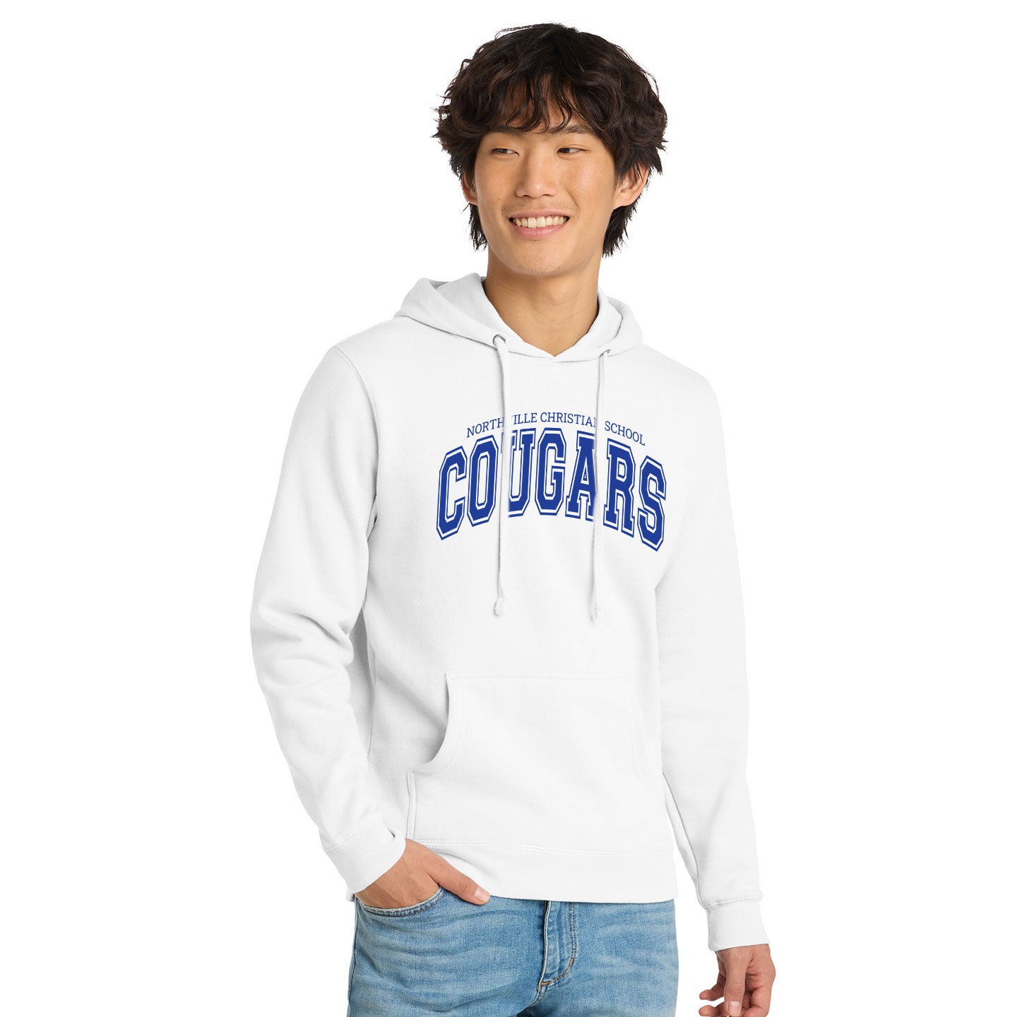 NVCS - Cougars Wordmark Unisex Fleece Hoodie
