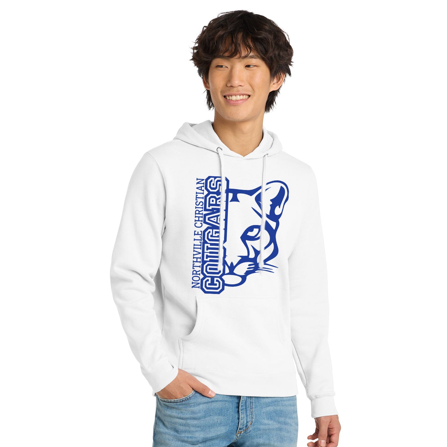 NVCS - Cougar Face Unisex Adult Fleece Hoodie