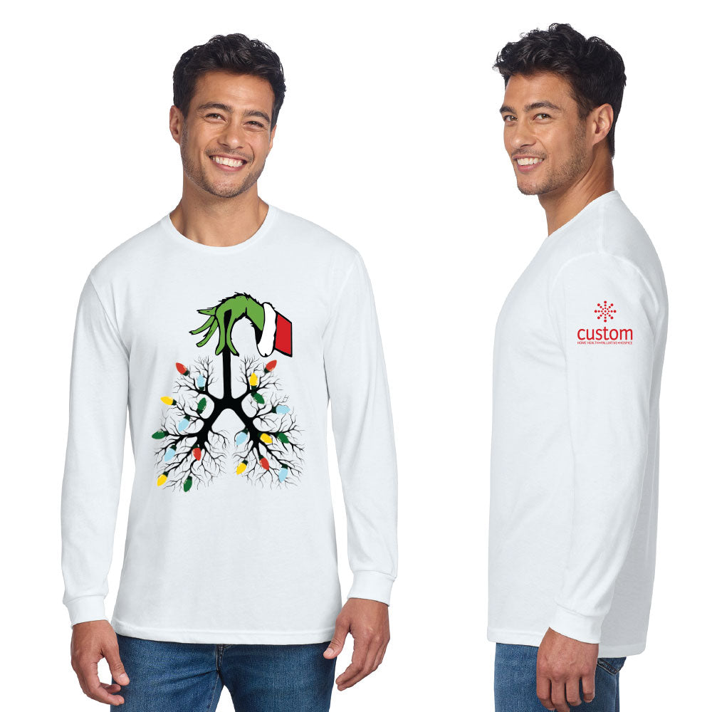 Custom Home Health - Jolly Lungs Unisex Next Level Long Sleeve T-Shirt