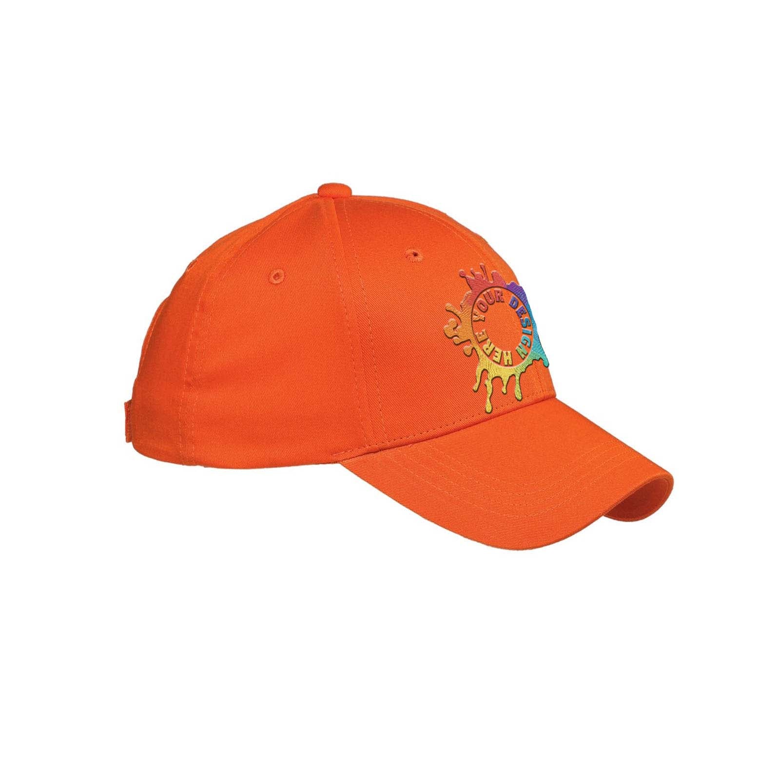Big Accessories Cotton 6-Panel Structured Twill Cap Embroidery