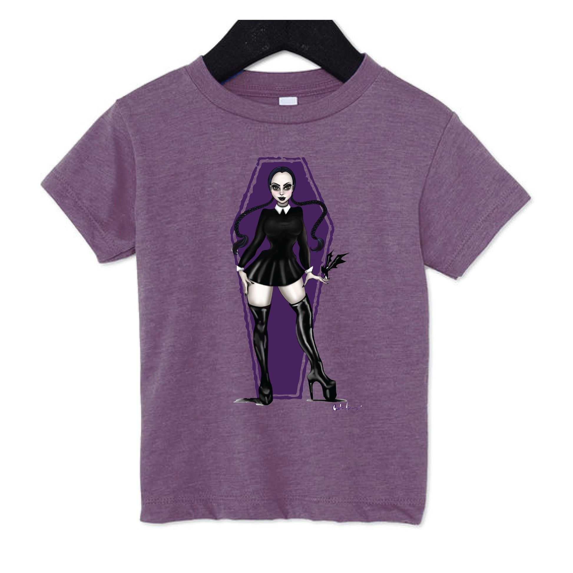 Carla - Wednesday Adams Bella + Canvas Toddler Unisex 100% Cotton T-Shirt - Mato & Hash
