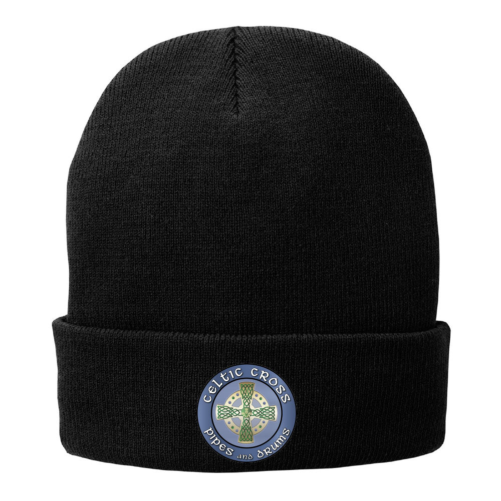 Celtic Cross BAND Embroidered Port & Company® Fleece-Lined Knit Cap - Mato & Hash