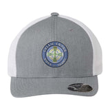 Celtic Cross BAND Embroidery Flexfit 110M Trucker Mesh-Back Cap - Mato & Hash