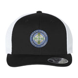 Celtic Cross BAND Embroidery Flexfit 110M Trucker Mesh-Back Cap - Mato & Hash