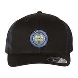 Celtic Cross BAND Embroidery Flexfit 110M Trucker Mesh-Back Cap - Mato & Hash