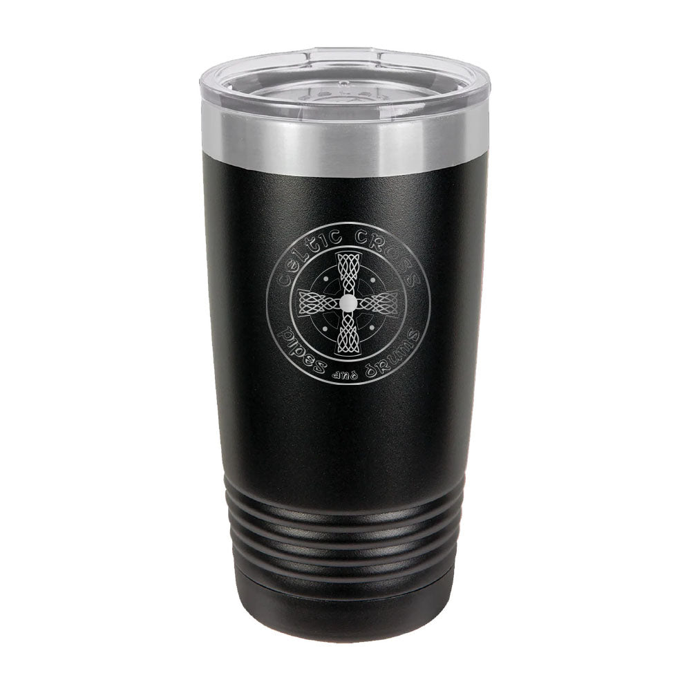 Celtic Cross BAND Engraved Matte Tumbler 20 oz. - Mato & Hash