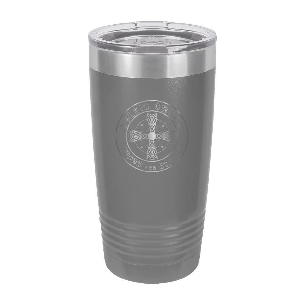 Celtic Cross BAND Engraved Matte Tumbler 20 oz. - Mato & Hash