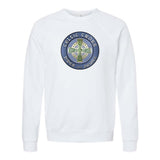 Celtic Cross Fan Bella + Canvas Unisex Cotton/Polyester Fleece Raglan Crewneck Sweatshirt - Mato & Hash