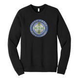 Celtic Cross Fan Bella + Canvas Unisex Cotton/Polyester Fleece Raglan Crewneck Sweatshirt - Mato & Hash