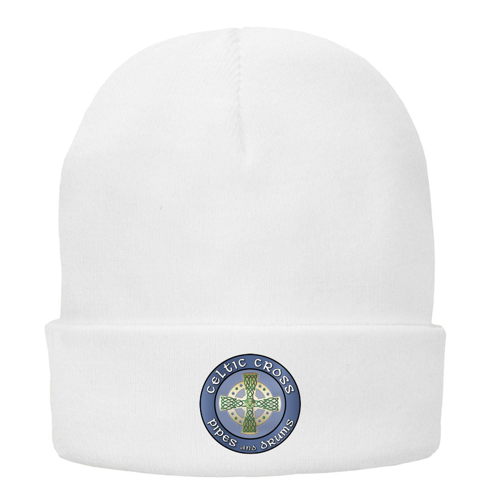 Celtic Cross Fan Embroidered Port & Company® Fleece-Lined Knit Cap - Mato & Hash