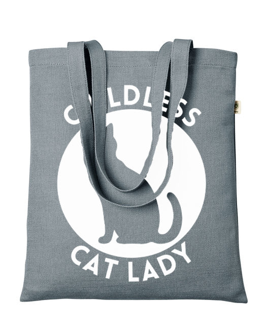 Peace Love and Paws Econscious Hemp Simplicity Tote / Childless Cat Lady