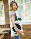 Peace Love and Paws Econscious Hemp Simplicity Tote / Childless Cat Lady