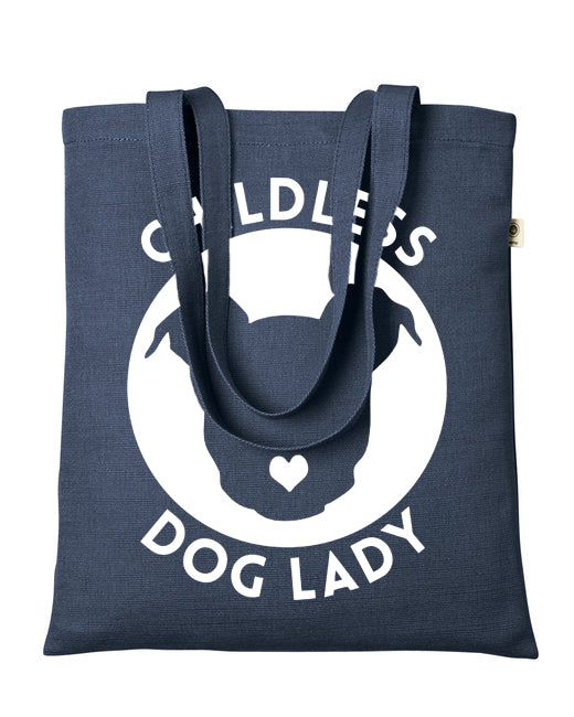 Peace Love and Paws Econscious Hemp Simplicity Tote / Childless Dog Lady