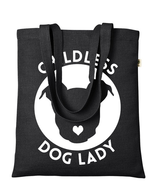 Peace Love and Paws Econscious Hemp Simplicity Tote / Childless Dog Lady
