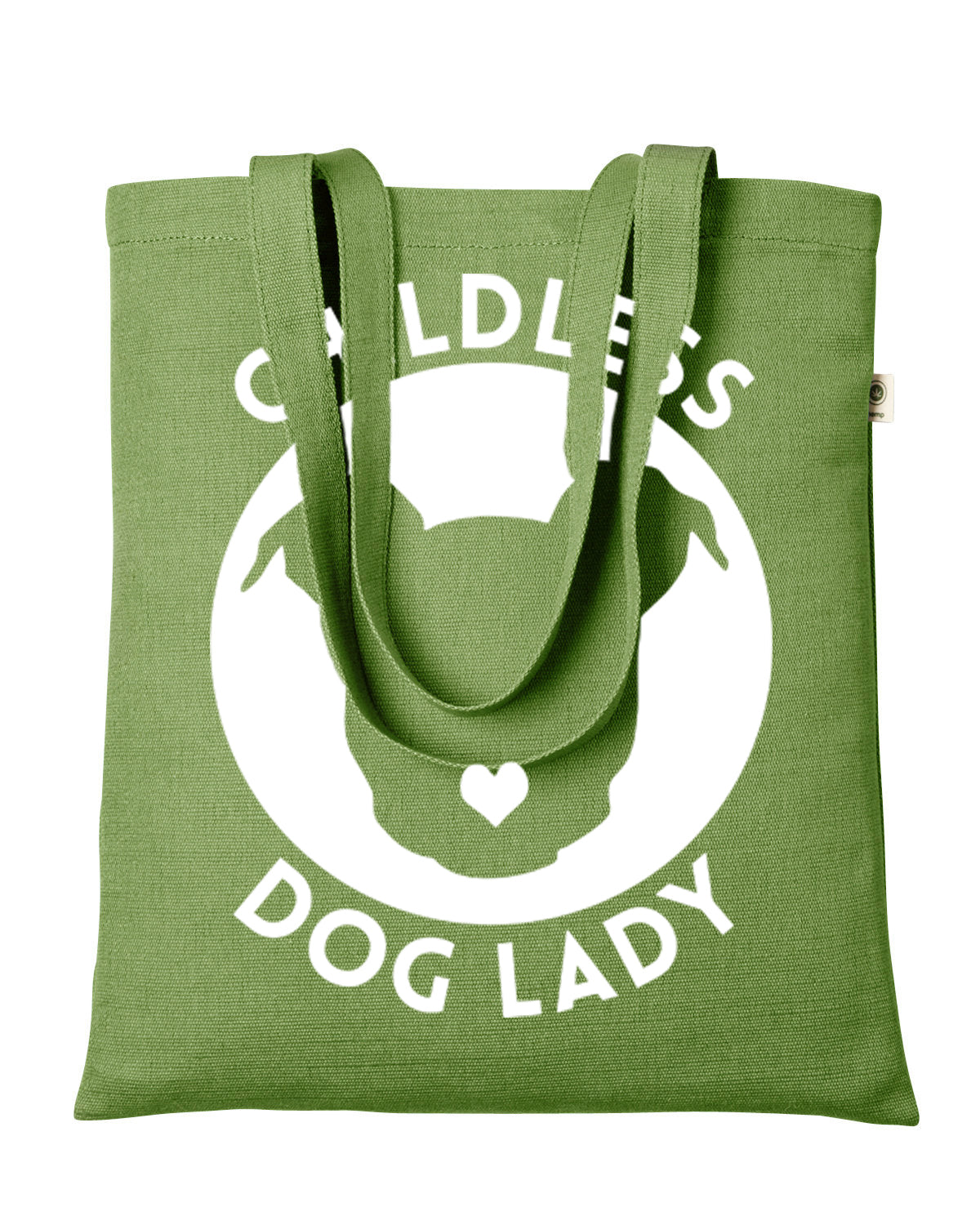 Peace Love and Paws Econscious Hemp Simplicity Tote / Childless Dog Lady