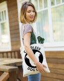 Peace Love and Paws Econscious Hemp Simplicity Tote / Childless Dog Lady