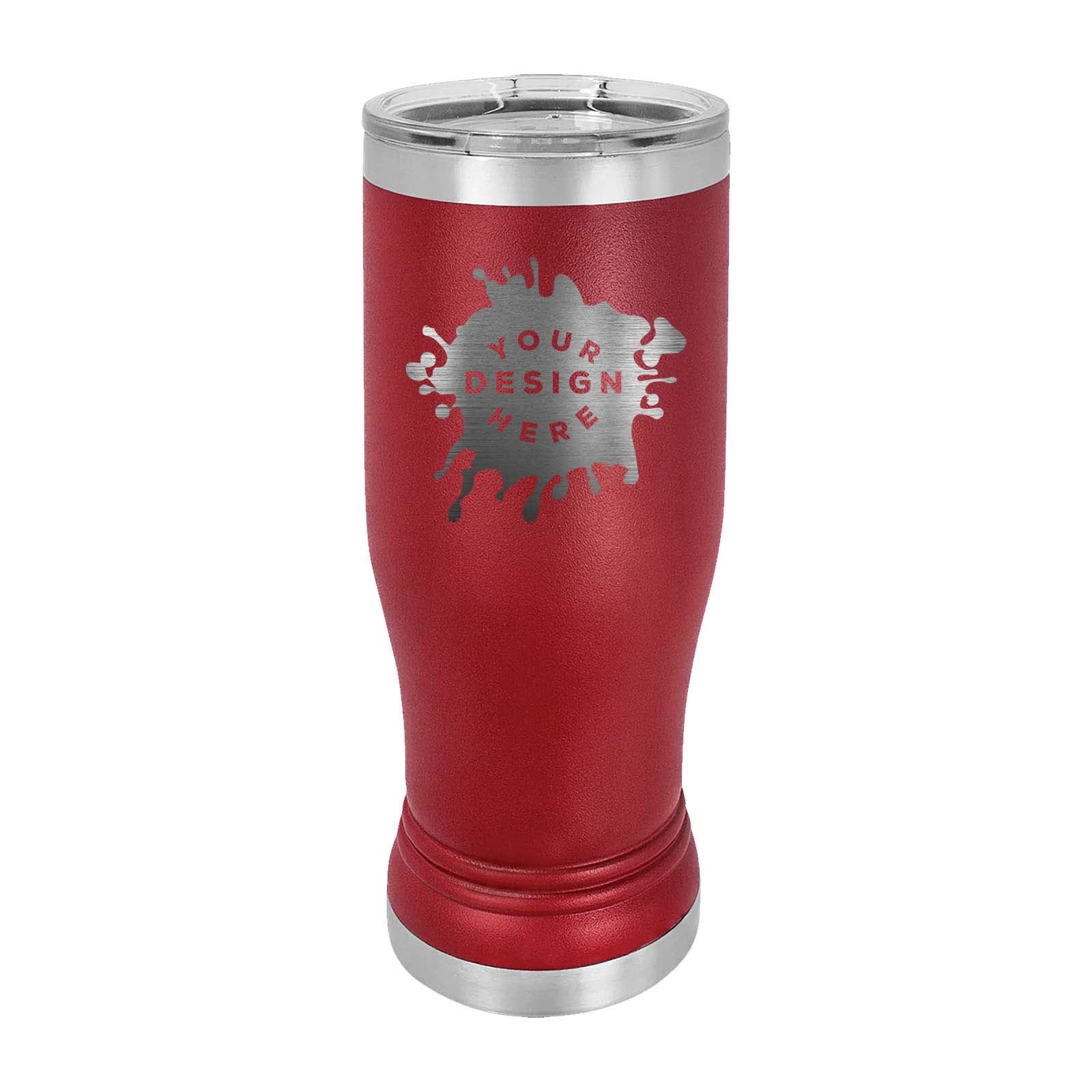 Custom Engraved Matte Pilsner Tumbler 14 oz.
