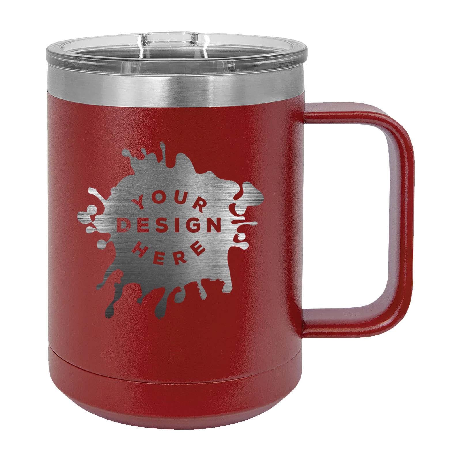 Custom Engraved Matte Tumbler Mug 15 oz.