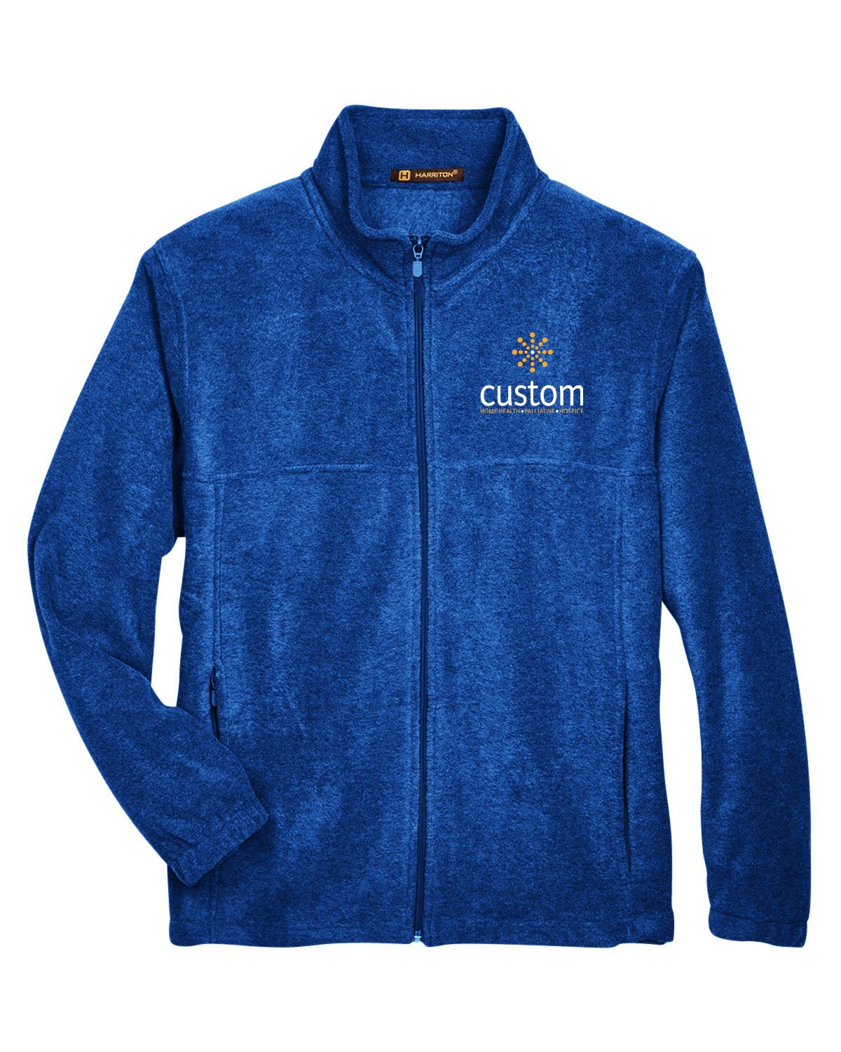 Custom Home Health - Harriton Men's Full-Zip Fleece Embroidery - Mato & Hash