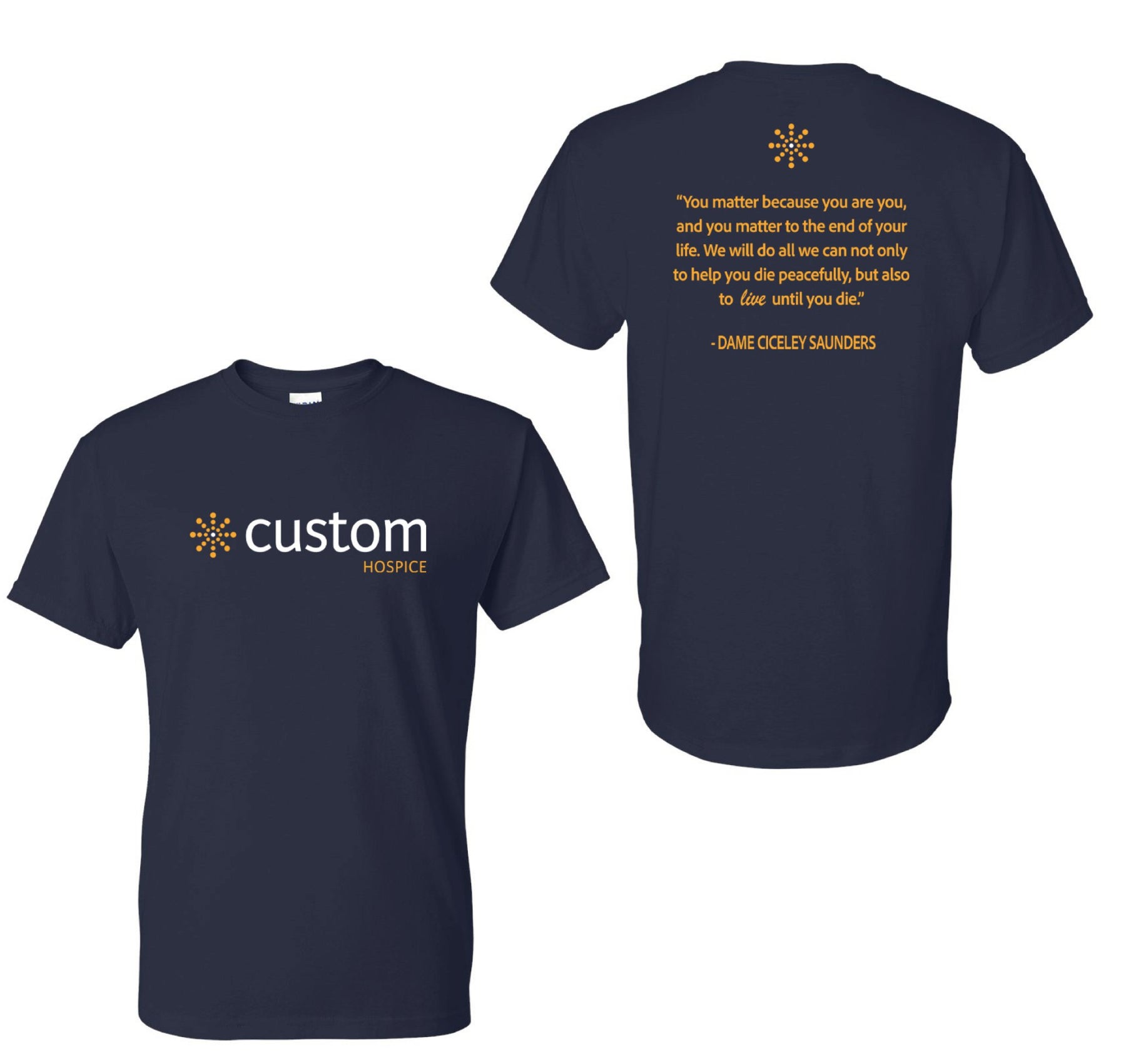 Custom Home Health - Hospice - Gildan® - DryBlend® 50 Cotton/50 Poly T-Shirt Printed - Mato & Hash