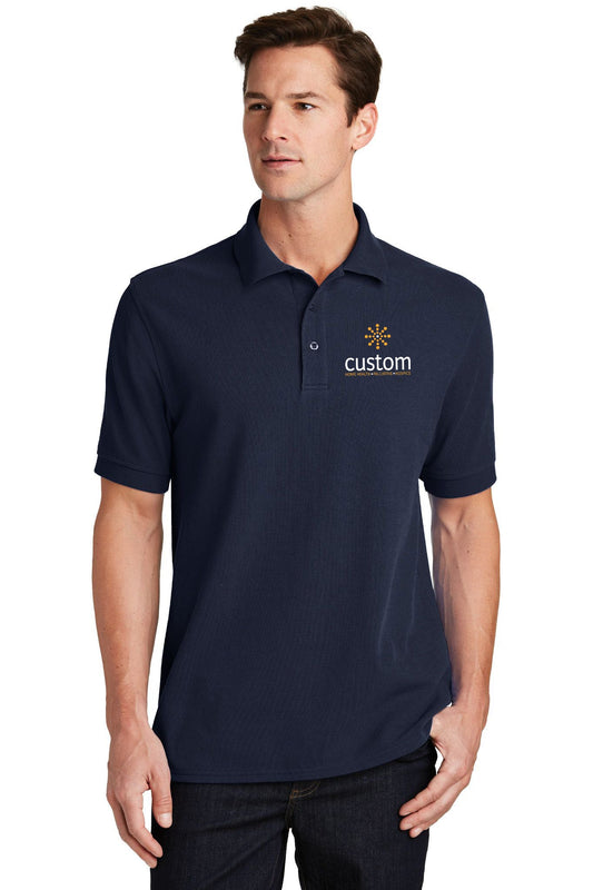 Custom Home Health - Unisex Port & Company Ring Spun Pique Polo