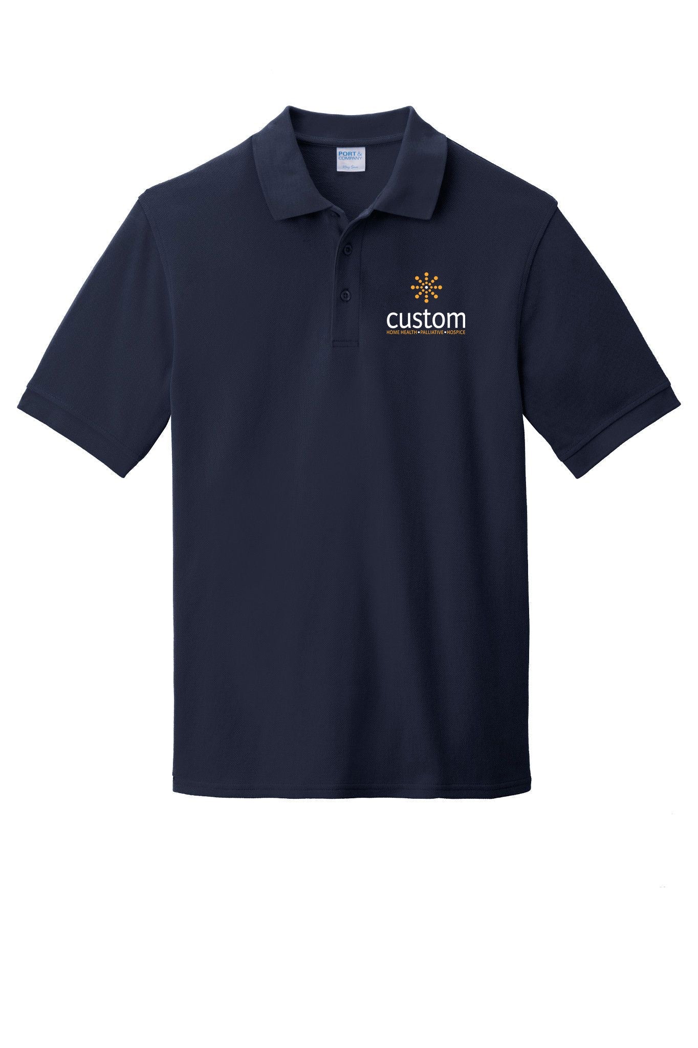 Custom Home Health - Unisex Port & Company Ring Spun Pique Polo