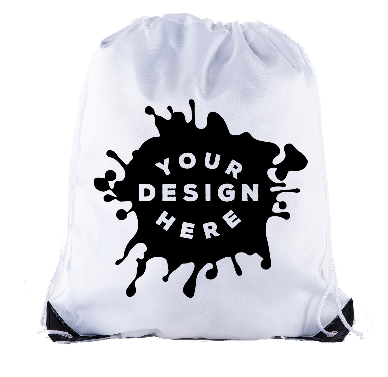 Custom Polyester Drawstring Bag - Bulk - Mato & Hash