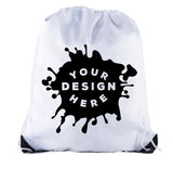 Custom Polyester Drawstring Bag - Bulk - For Businesses - Mato & Hash