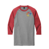 District Perfect Tri  3/4-Sleeve Raglan T Shirt Embroidery