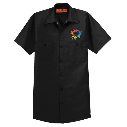Embroidered Red Kap® Short Sleeve Industrial Work Shirt - Mato & Hash