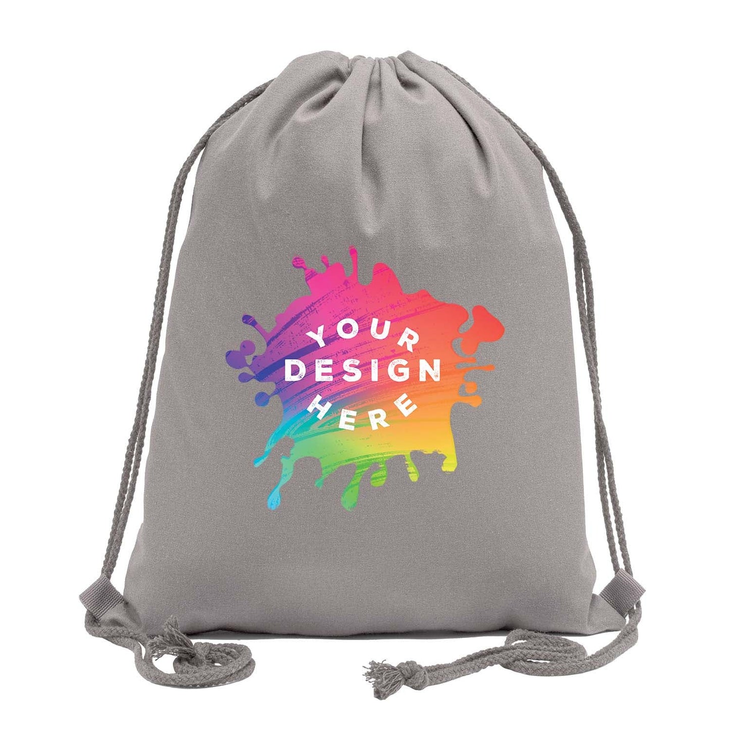 Full Color Custom Cotton Drawstring Bag - Mato & Hash