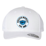 Greater Midwest Band Circle Flexfit 110M Trucker Mesh-Back Cap Embroidery - Snapback - Mato & Hash