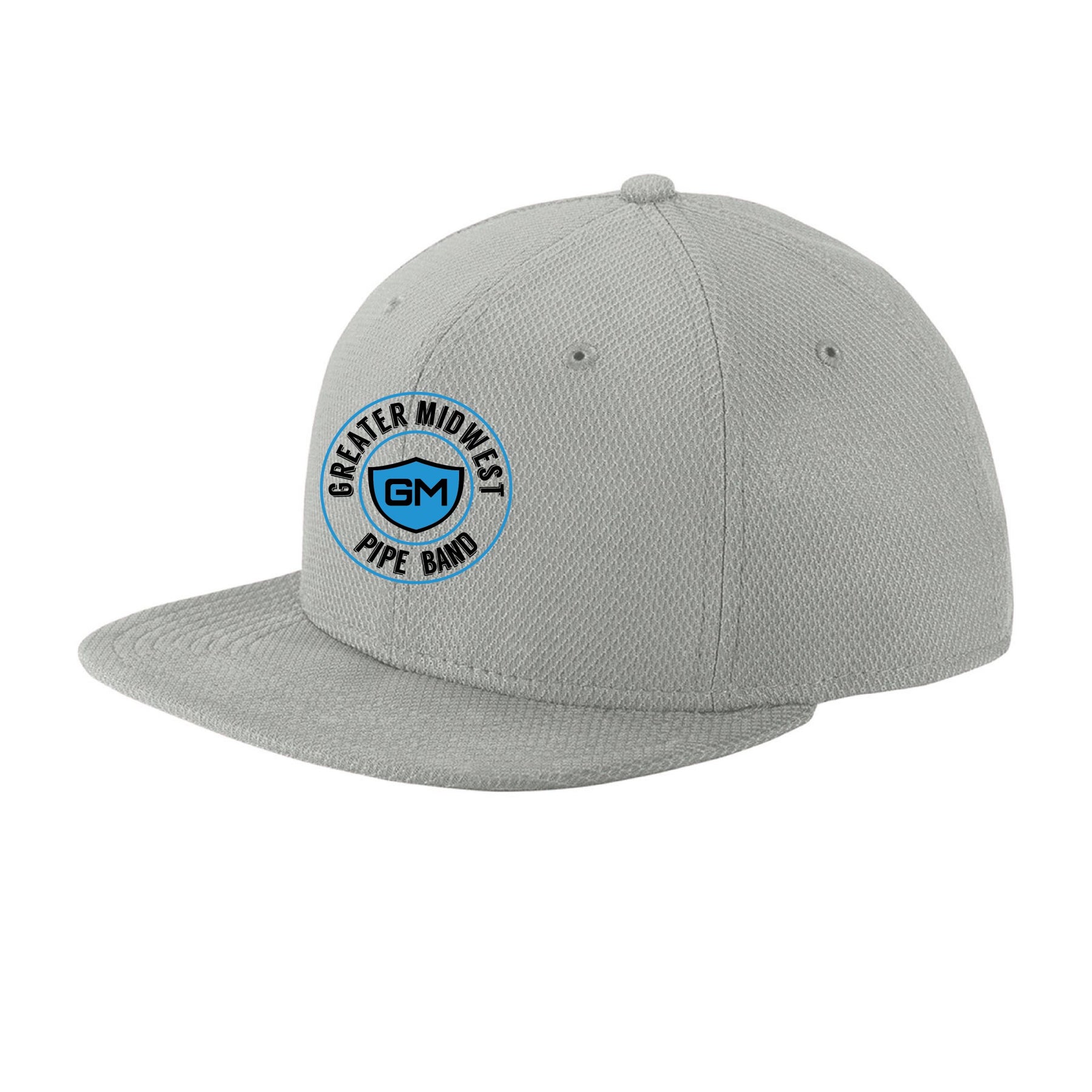 Greater Midwest Band Circle New Era® Original Fit Flat Bill Snapback Cap - Mato & Hash