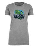 Greater Midwest Band Pipe Women's Blended Custom T-Shirt Printed - Mato & Hash