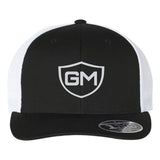 Greater Midwest Band Shield Flexfit 110M Trucker Mesh-Back Cap Embroidery - Snapback - Mato & Hash