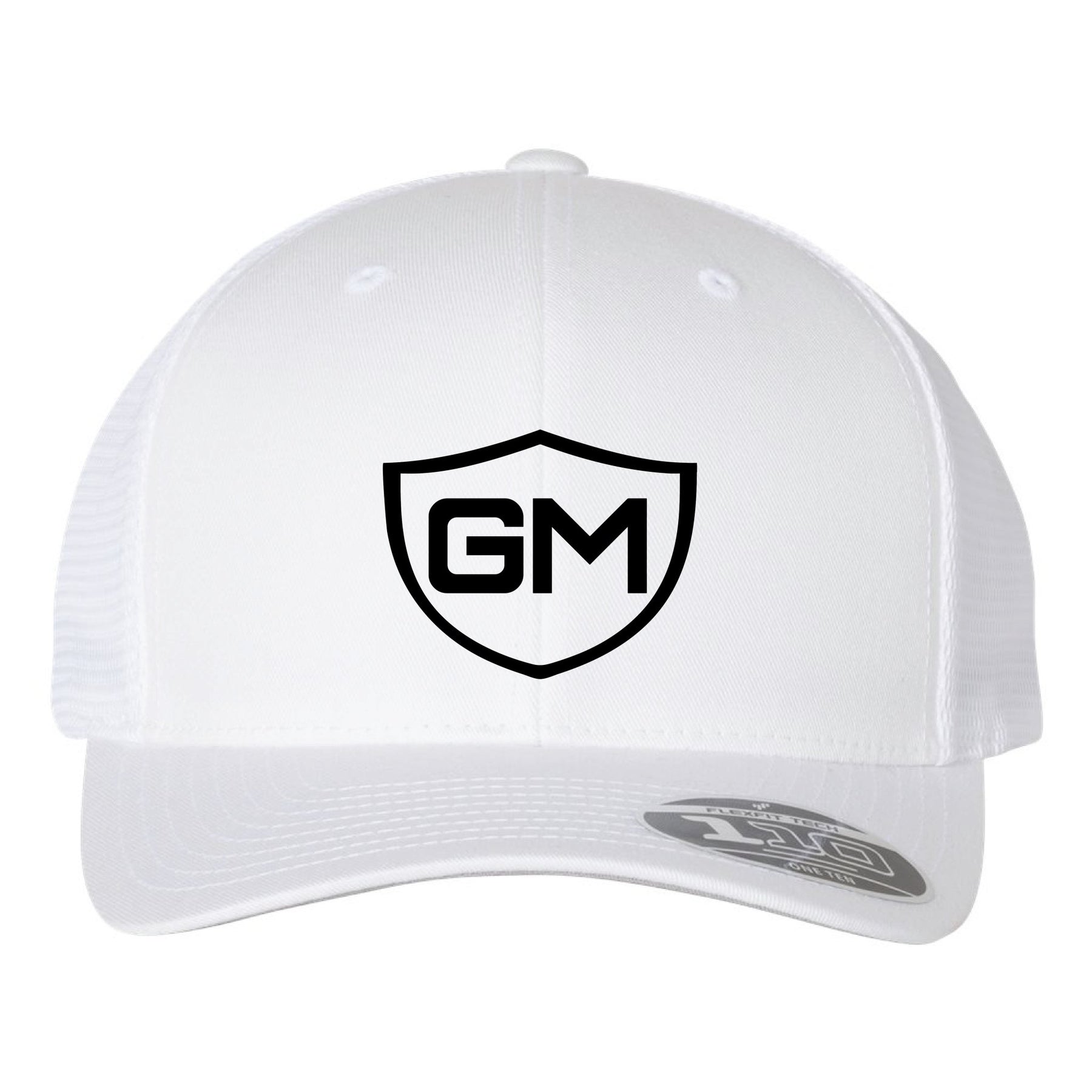 Greater Midwest Band Shield Flexfit 110M Trucker Mesh-Back Cap Embroidery - Snapback - Mato & Hash