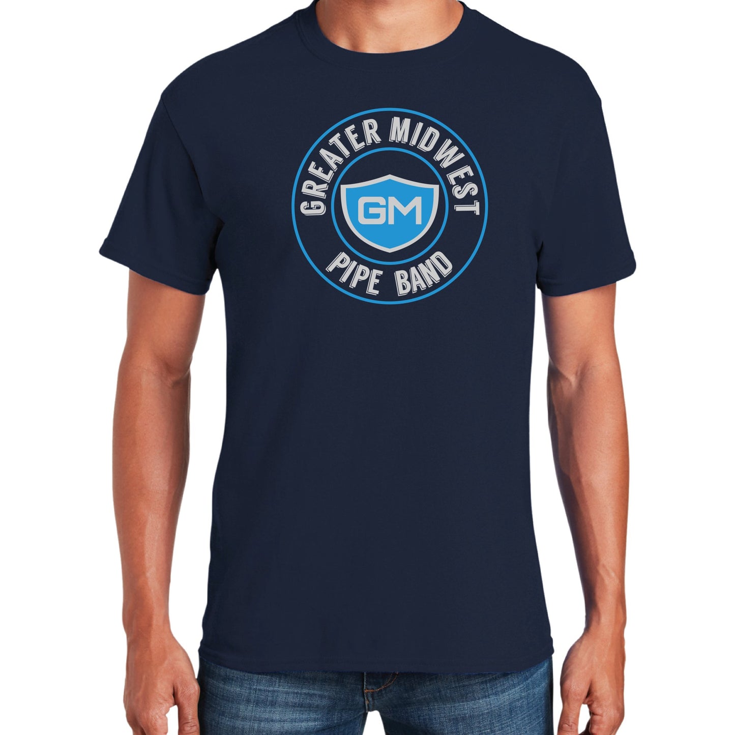 Greater Midwest Circle Gildan Heavy Cotton Men's T-Shirt - Mato & Hash