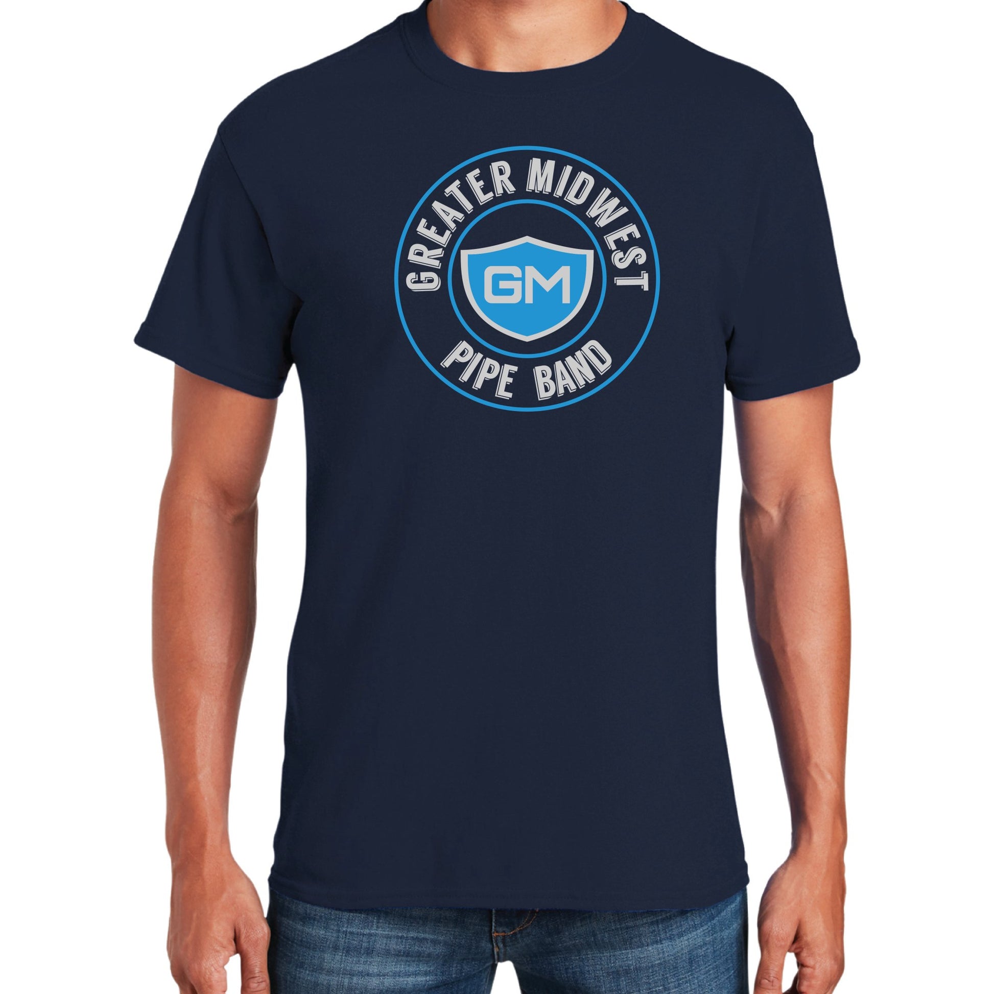 Greater Midwest Circle Gildan Heavy Cotton Men's T-Shirt - Mato & Hash