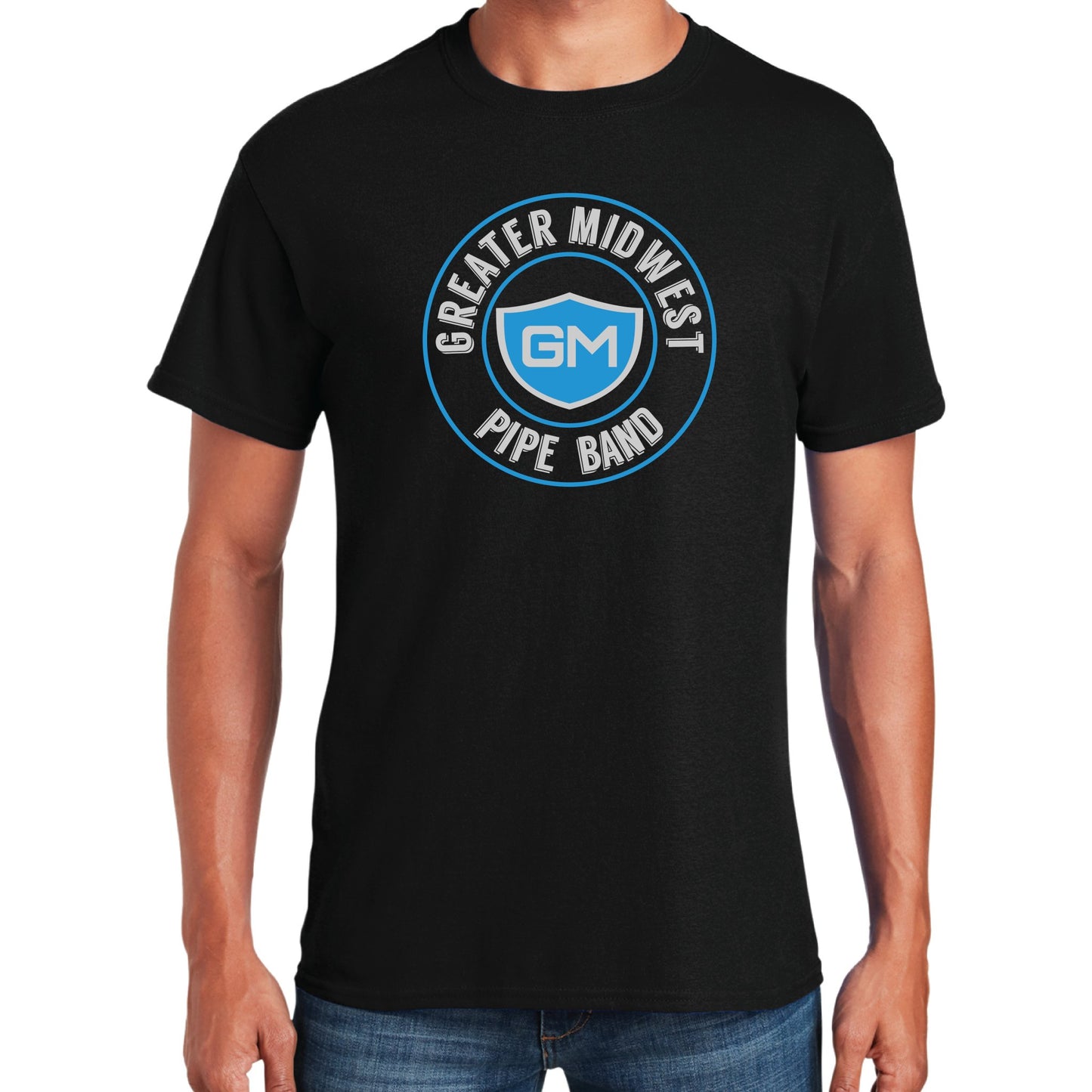 Greater Midwest Circle Gildan Heavy Cotton Men's T-Shirt - Mato & Hash