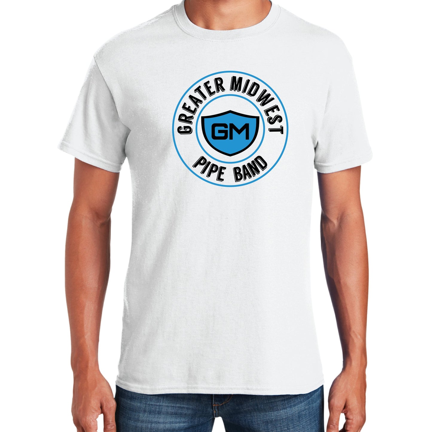 Greater Midwest Circle Gildan Heavy Cotton Men's T-Shirt - Mato & Hash