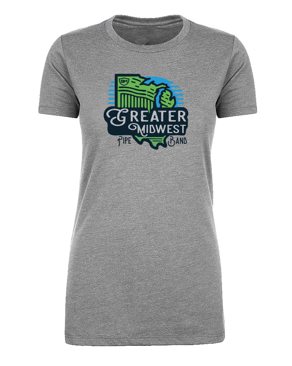 Greater Midwest Pipe Women's Blended Custom T-Shirt Printed - Mato & Hash