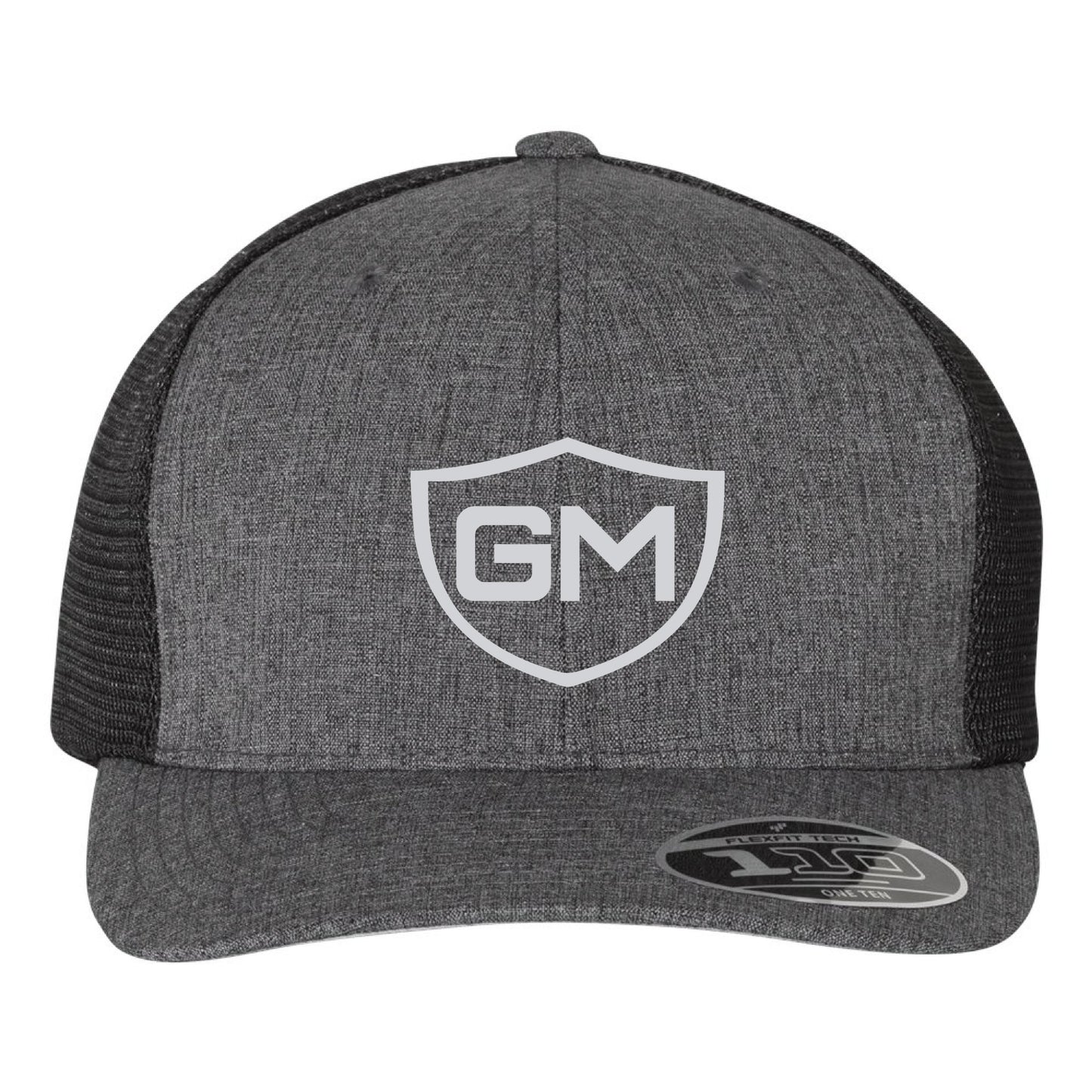 Greater Midwest Shield Flexfit 110M Trucker Mesh-Back Cap Embroidery - Snapback - Mato & Hash