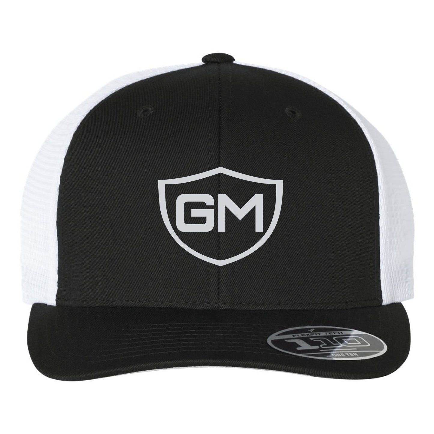 Greater Midwest Shield Flexfit 110M Trucker Mesh-Back Cap Embroidery - Snapback - Mato & Hash