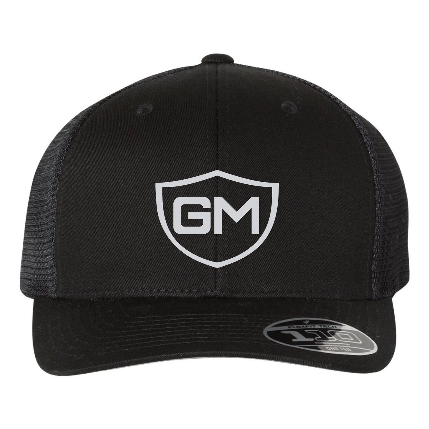 Greater Midwest Shield Flexfit 110M Trucker Mesh-Back Cap Embroidery - Snapback - Mato & Hash