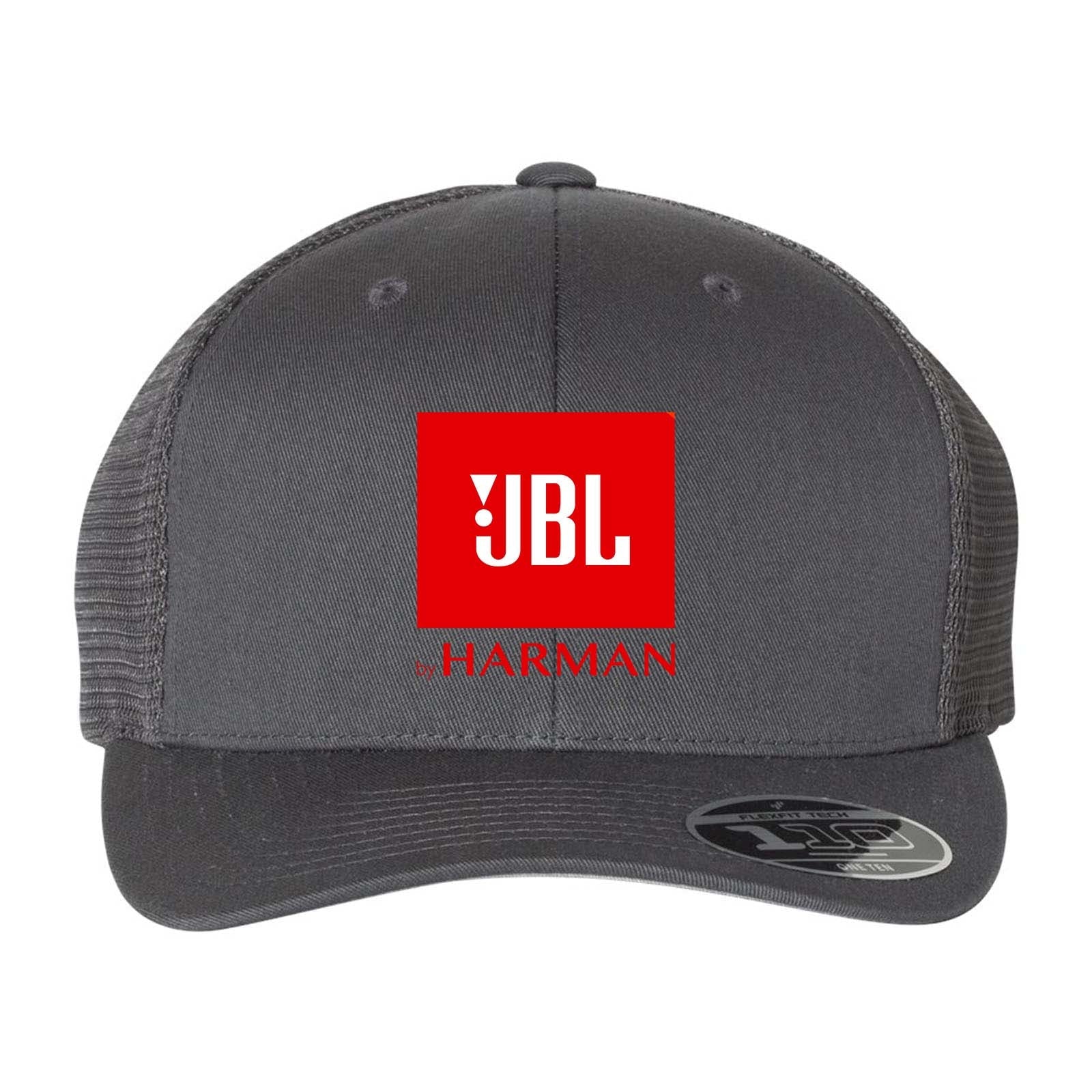 Harman Flexfit 110M Trucker Mesh-Back Cap - Red Logo - Mato & Hash