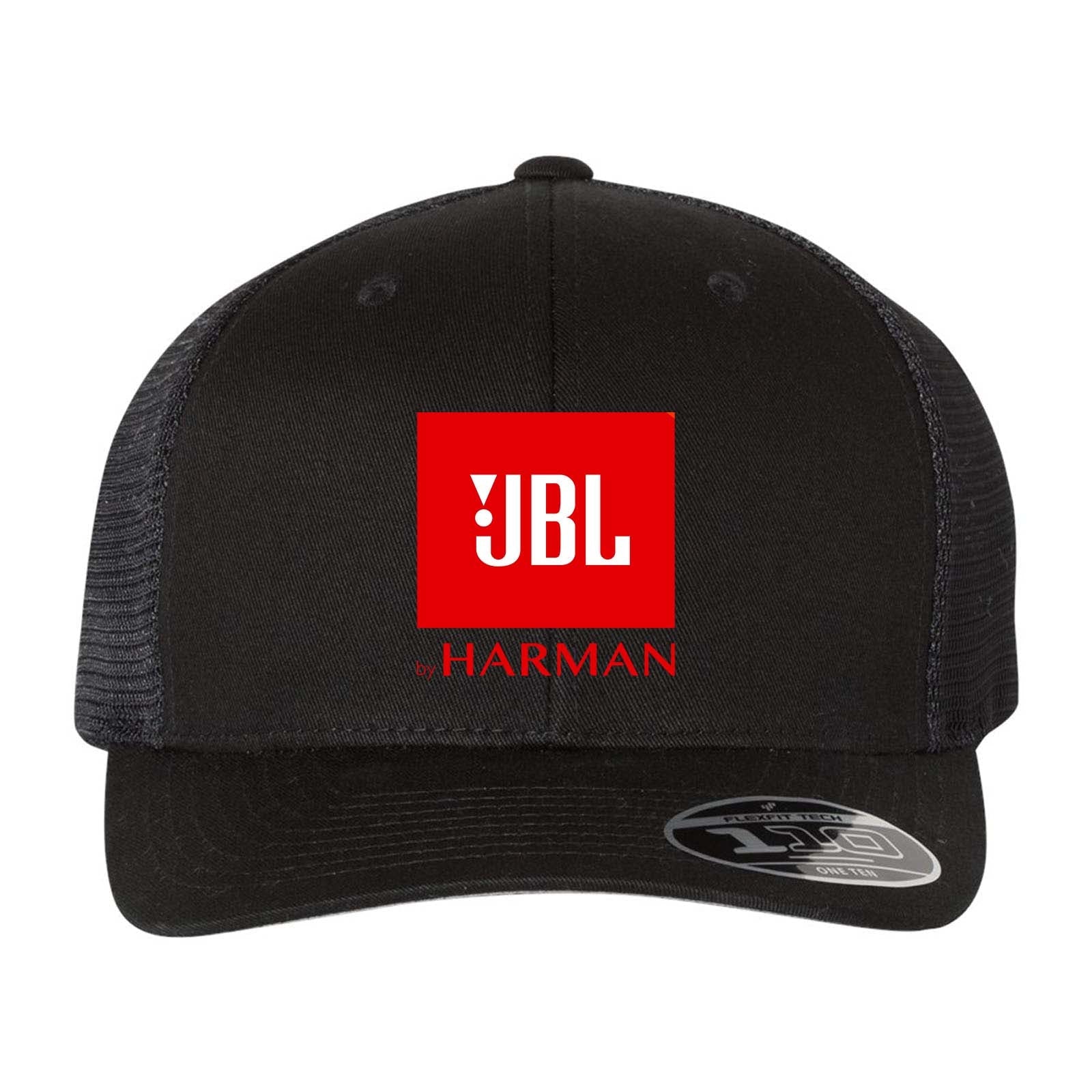 Harman Flexfit 110M Trucker Mesh-Back Cap - Red Logo - Mato & Hash