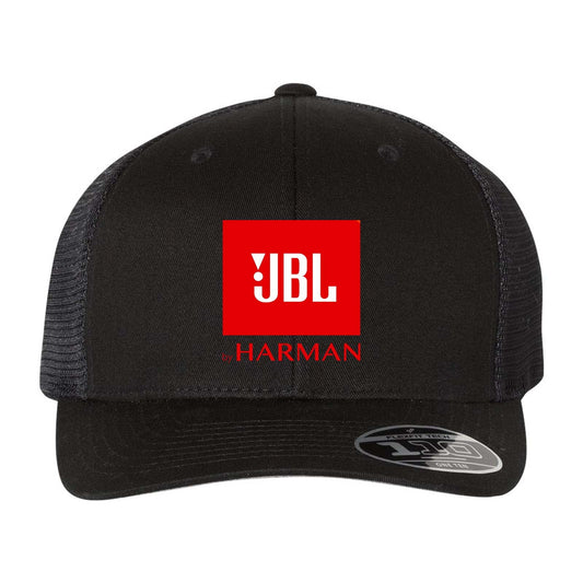 Harman Flexfit 110M Trucker Mesh-Back Cap - Red Logo - Mato & Hash